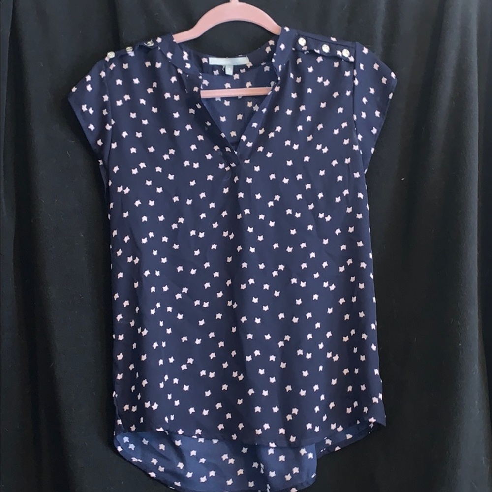 Short sleeve Kat printed blouse